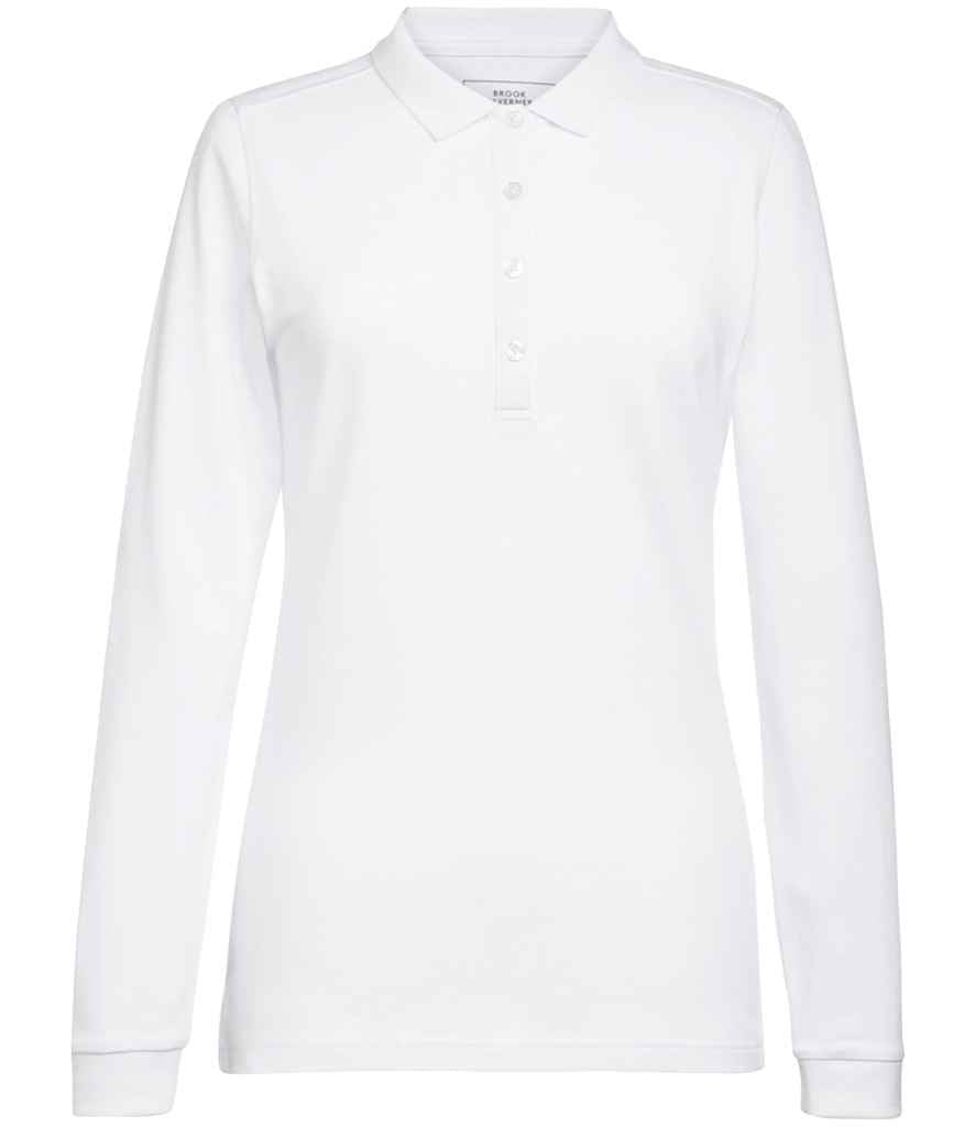 Brook Taverner Ladies Anna Long Sleeve Polo Shirt