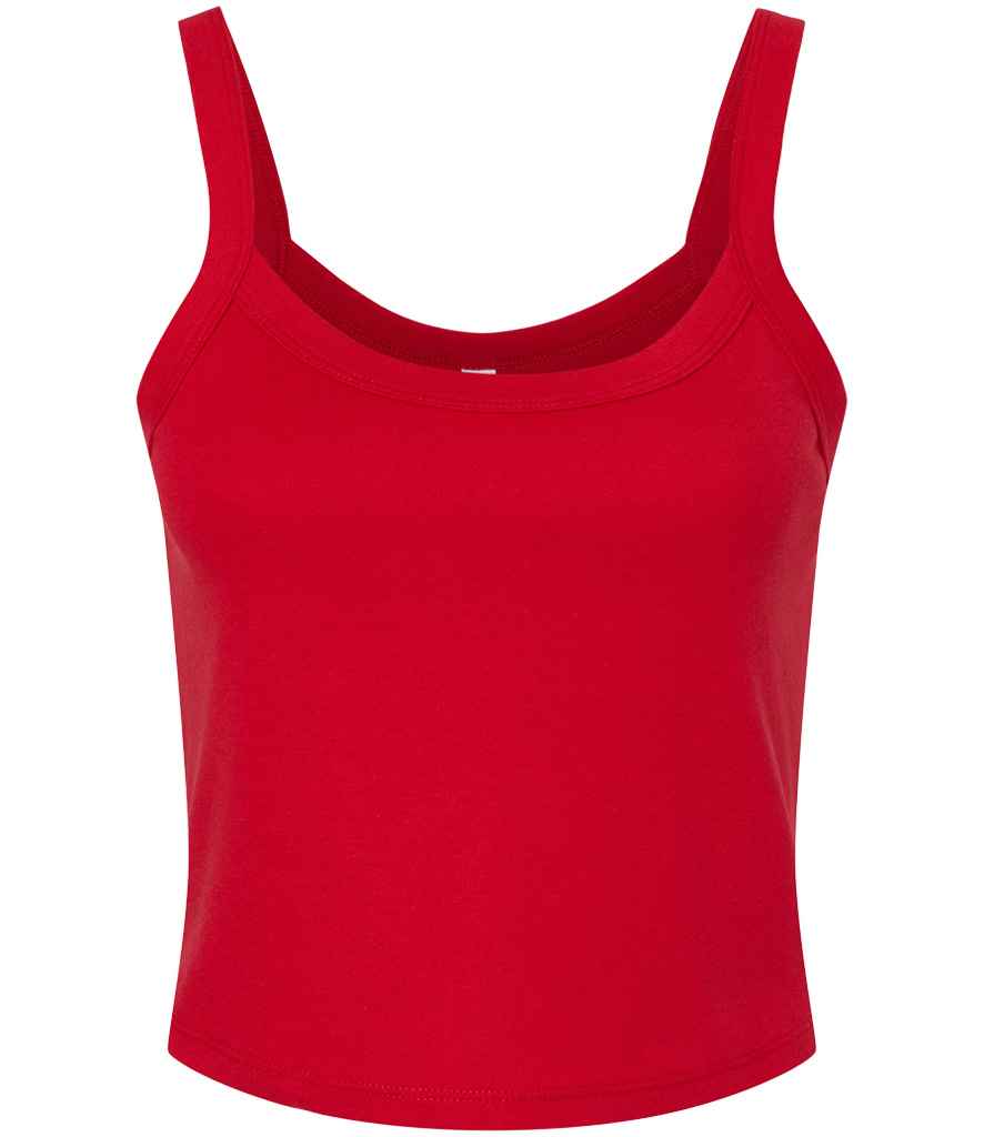 Bella Ladies Micro Rib Spaghetti Strap Tank Top