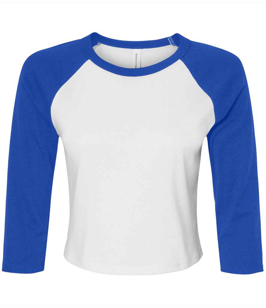 Bella Ladies Micro Rib 3/4 Raglan Baby T-Shirt