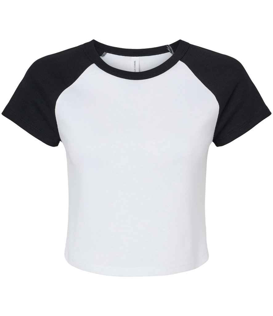 Bella Ladies Micro Rib Raglan Baby T-Shirt