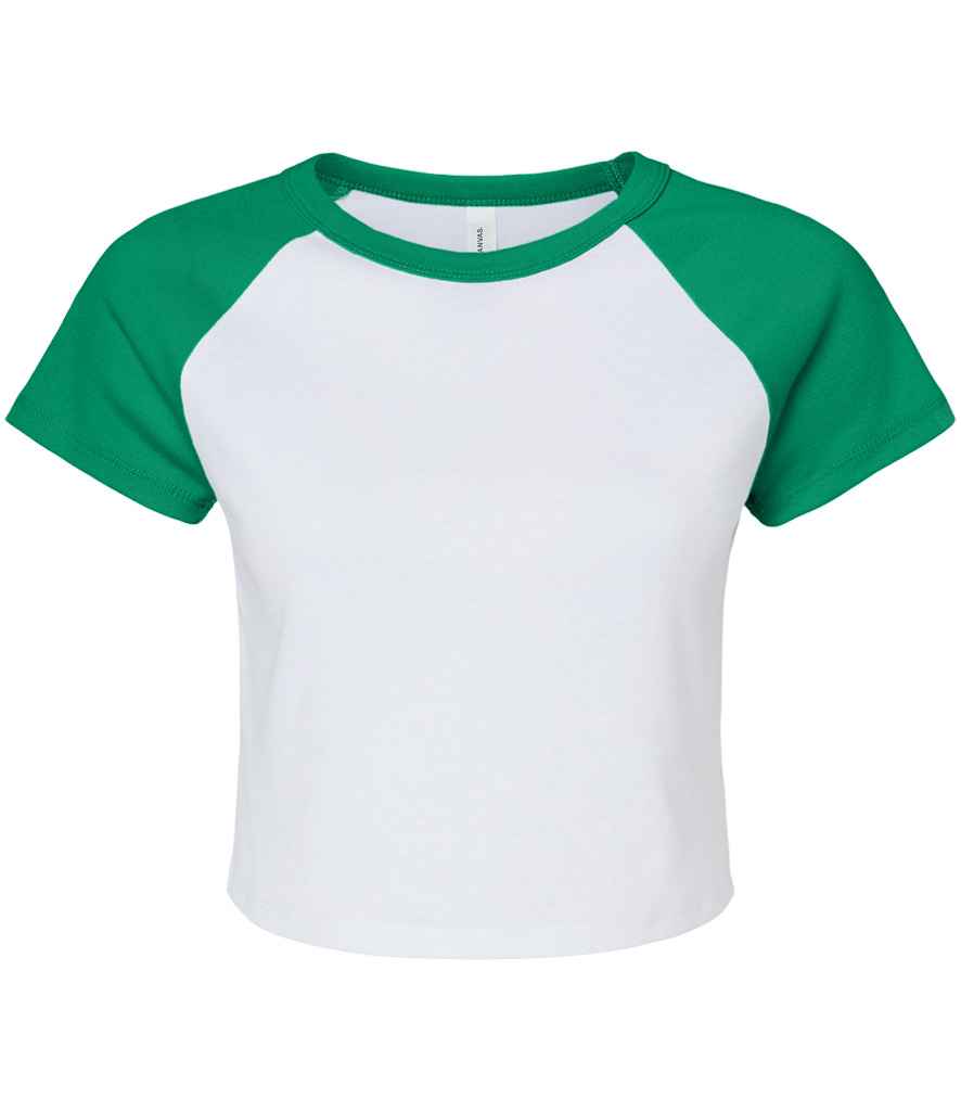 Bella Ladies Micro Rib Raglan Baby T-Shirt