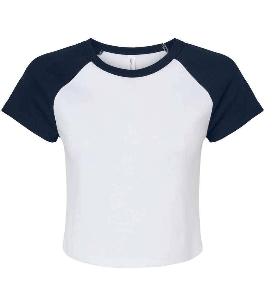 Bella Ladies Micro Rib Raglan Baby T-Shirt