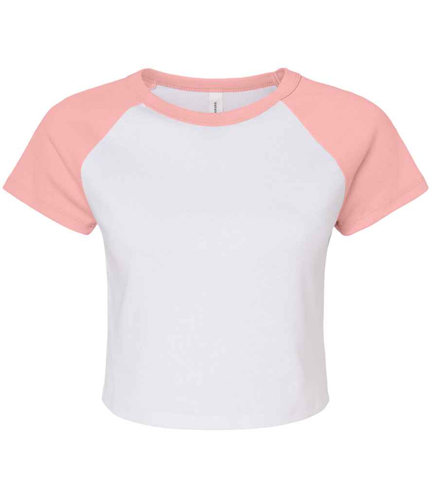 Bella Ladies Micro Rib Raglan Baby T-Shirt