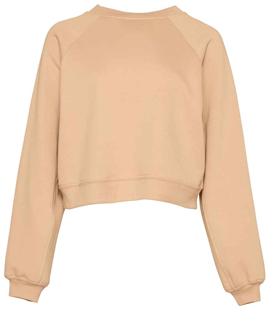 Bella Ladies Raglan Cropped Pullover Sweatshirt