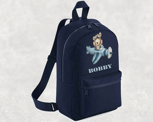 Blue Bear Aeroplane backpack