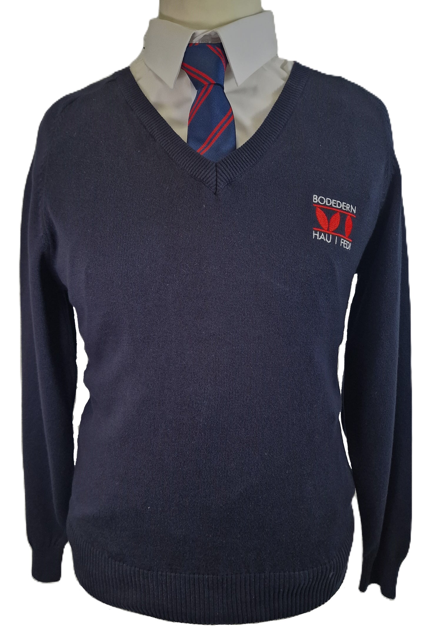 Ysgol Uwchradd Bodedern - Navy V Neck Jumper - 6th Form