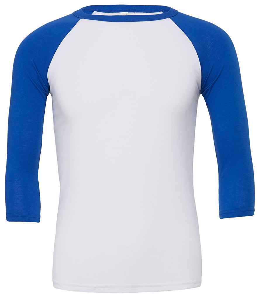 Canvas Unisex 3/4 Sleeve Baseball T-Shirt