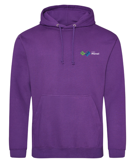Coleg Menai Childcare - Hoodie Level 3 Dark Purple