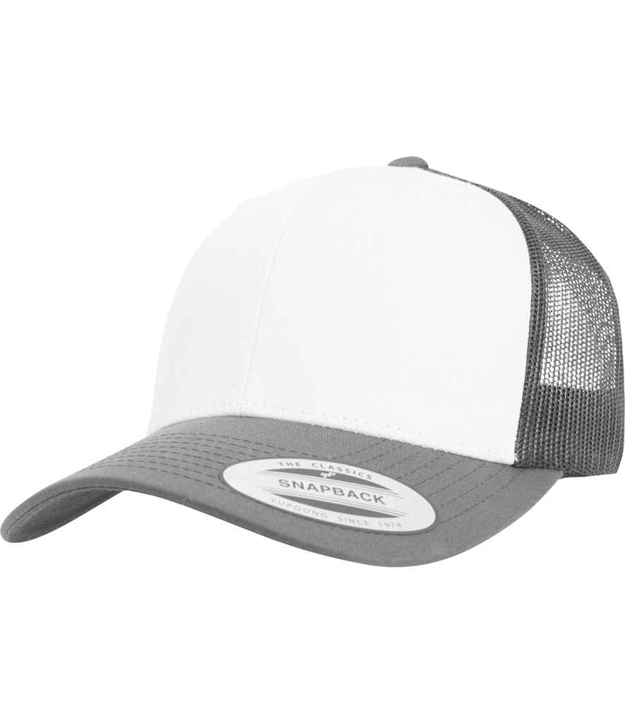 Cap Trucker Blaen Lliw Flexfit Retro