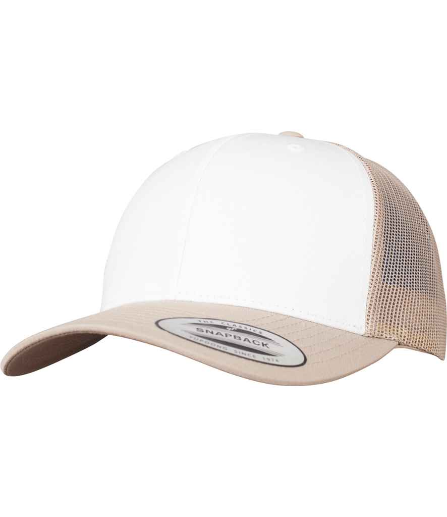 Cap Trucker Blaen Lliw Flexfit Retro