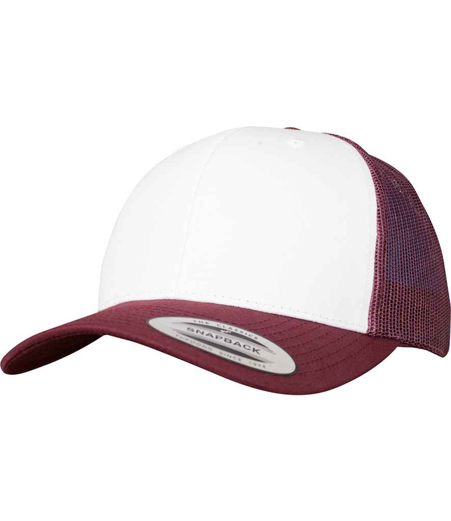 Cap Trucker Blaen Lliw Flexfit Retro