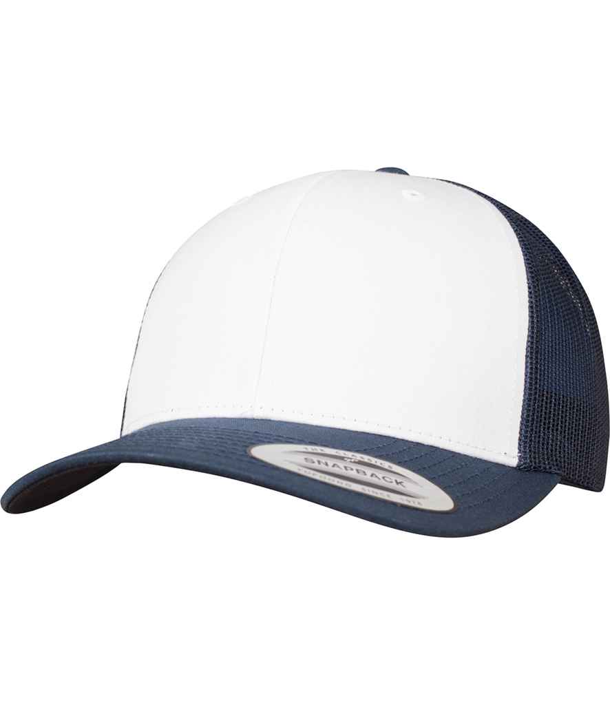 Cap Trucker Blaen Lliw Flexfit Retro