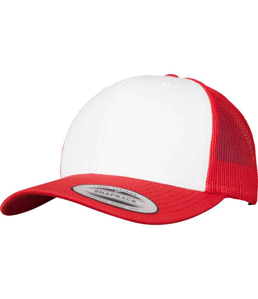 Cap Trucker Blaen Lliw Flexfit Retro