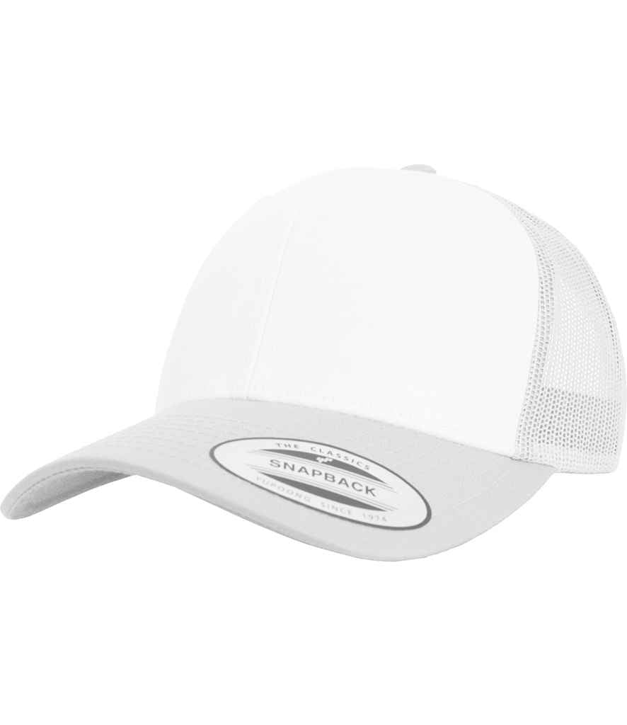 Cap Trucker Blaen Lliw Flexfit Retro