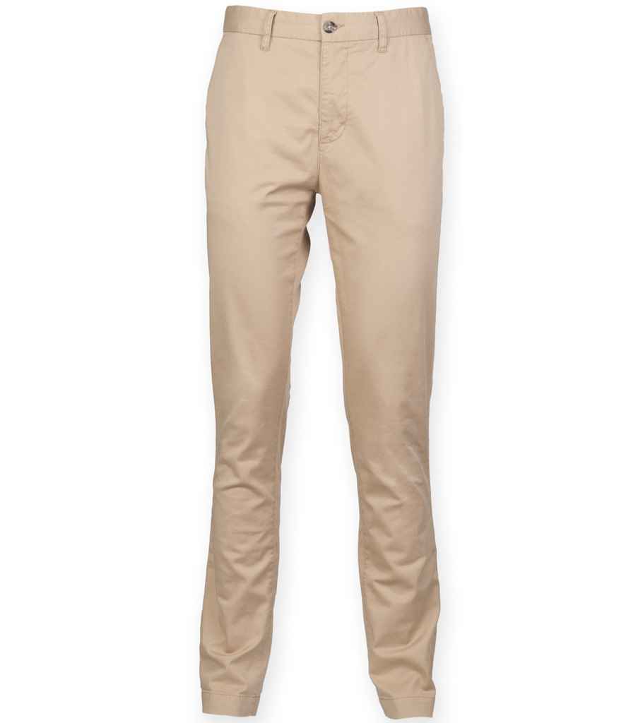 Trowsus Chino Stretch Rhes Flaen