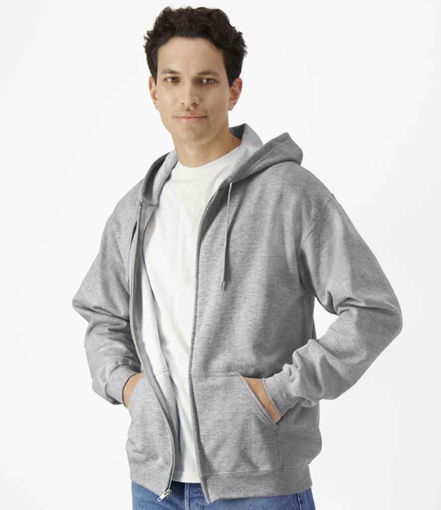 Gildan SoftStyle® Midweight Full Zip Hooded Sweatshirt