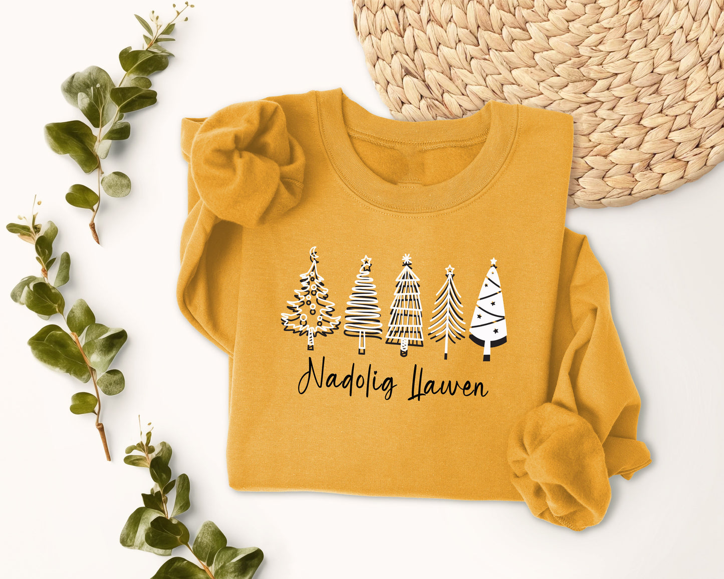 5 Christmas trees sweatshirt