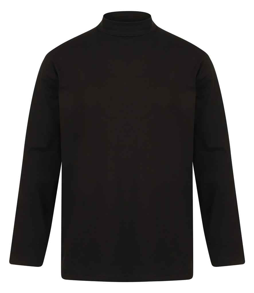 Henbury Long Sleeve Roll Neck Top