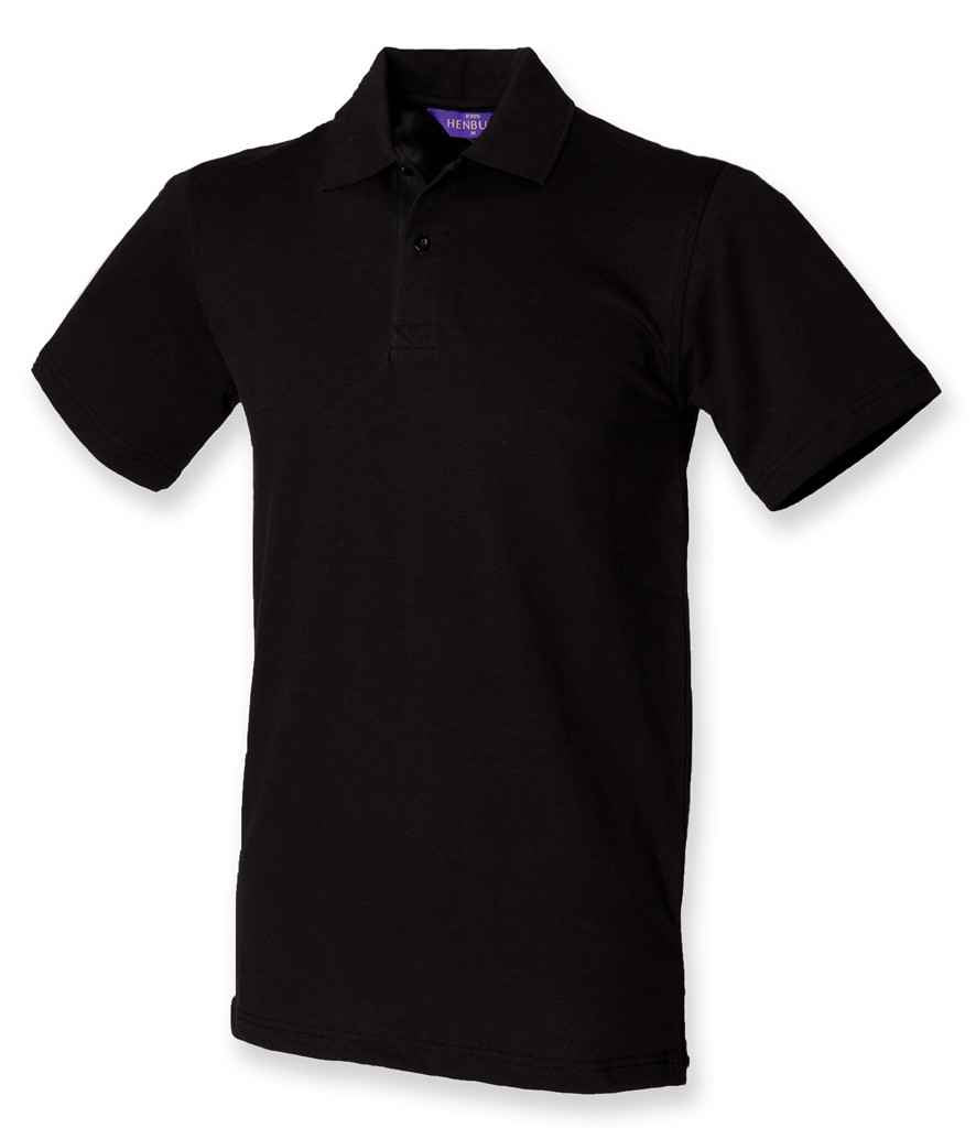 Henbury Unisex Stretch Cotton Piqué Polo Shirt