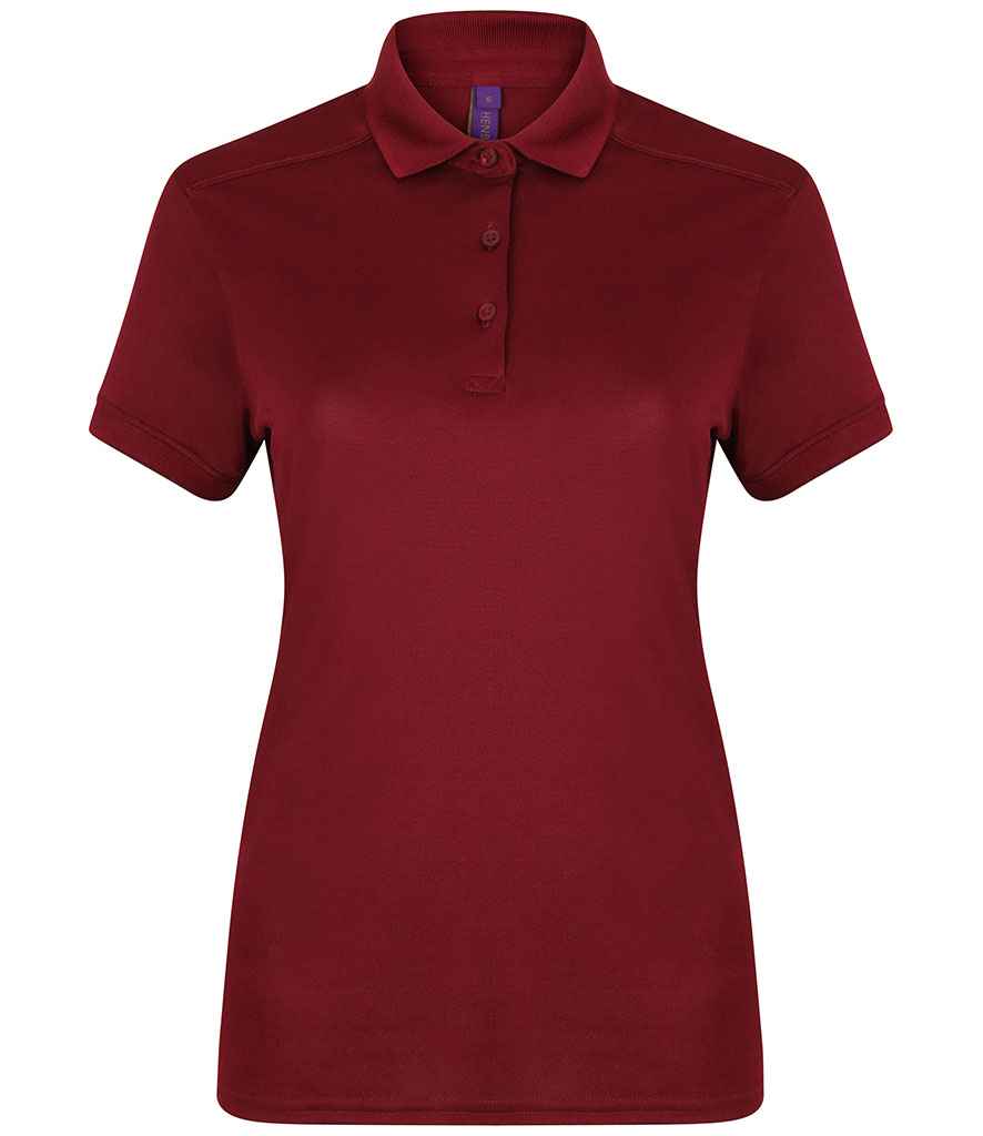 Henbury Ladies Slim Fit Stretch Microfine Piqué Polo Shirt