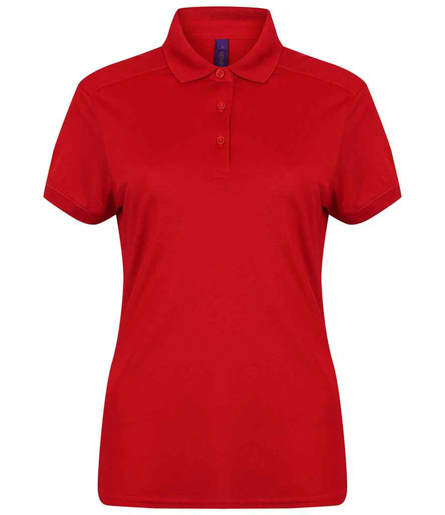 Henbury Ladies Slim Fit Stretch Microfine Piqué Polo Shirt