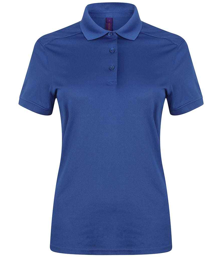 Henbury Ladies Slim Fit Stretch Microfine Piqué Polo Shirt