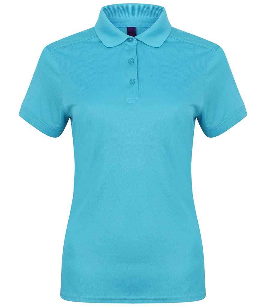 Henbury Ladies Slim Fit Stretch Microfine Piqué Polo Shirt