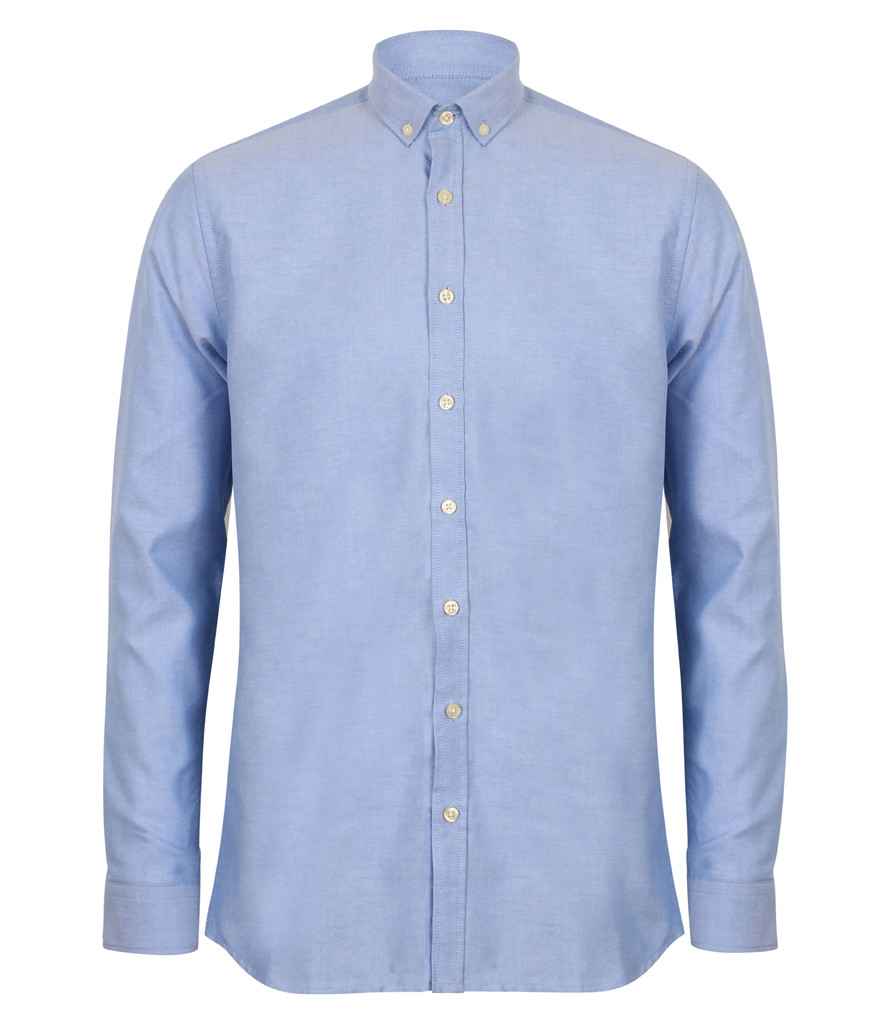 Henbury Modern Long Sleeve Regular Fit Oxford Shirt