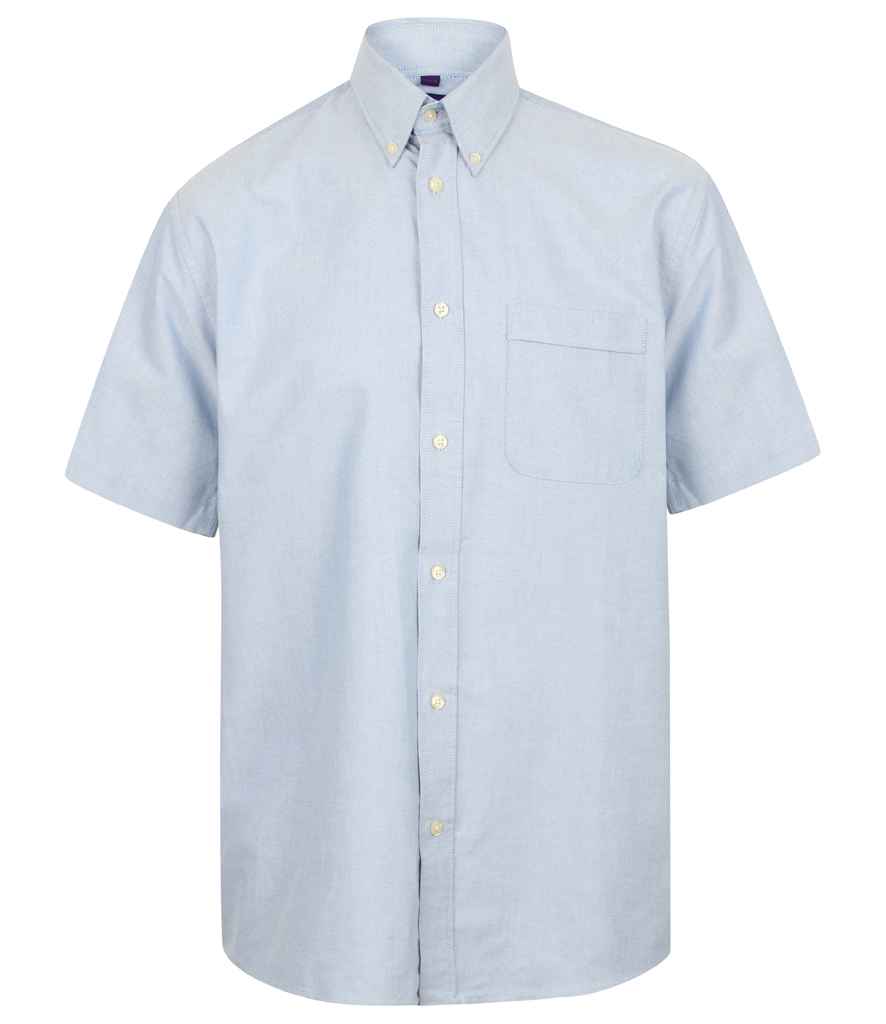 Henbury Short Sleeve Classic Oxford Shirt