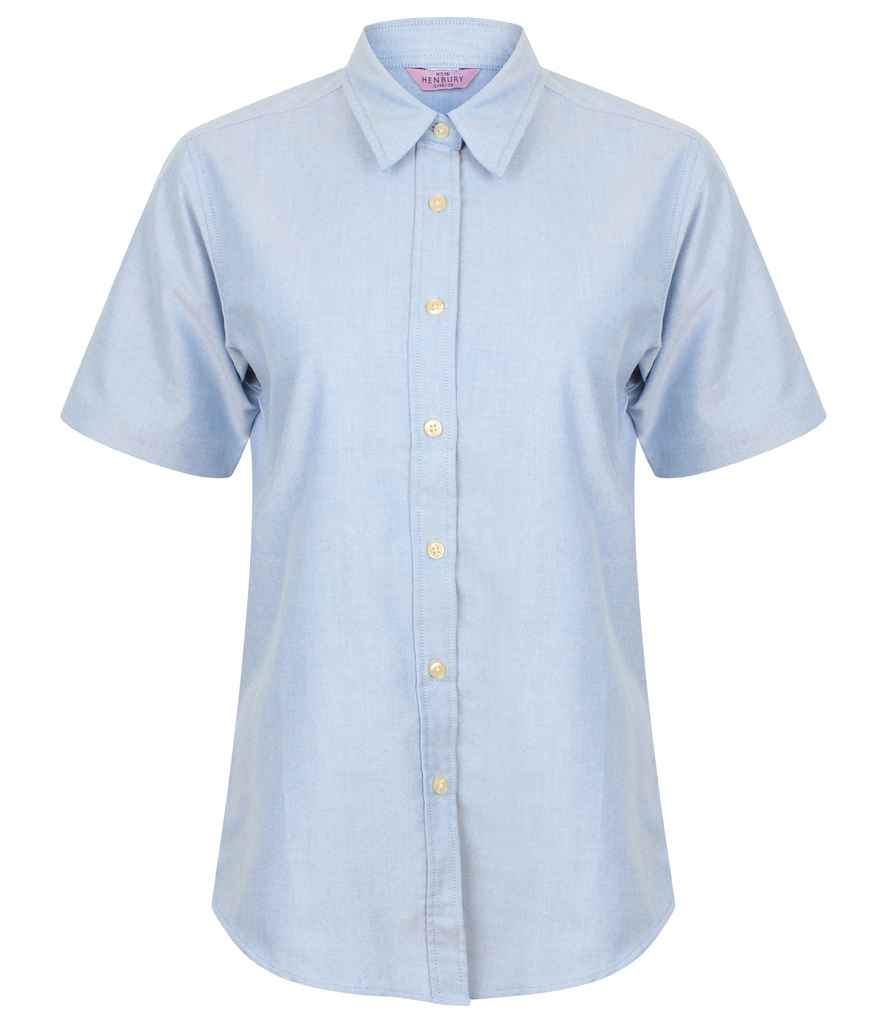 Henbury Ladies Short Sleeve Classic Oxford Shirt