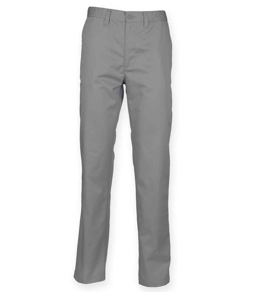 Henbury Ladies 65/35 Flat Fronted Chino Trousers