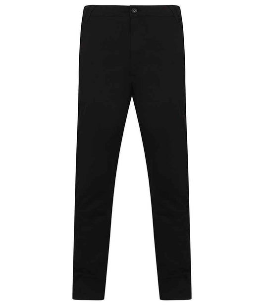 Trowsus Chino Band Waist Henbury Stretch Flex