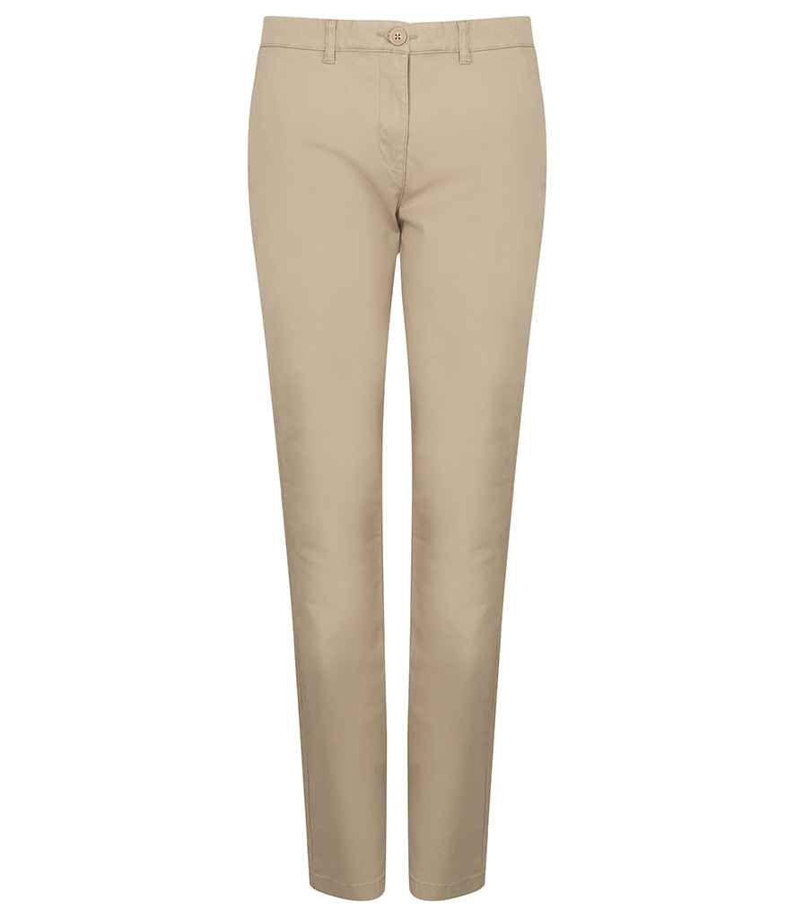 Henbury Ladies Stretch Chino Trousers