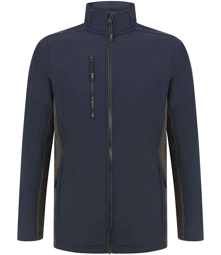 Henbury Unisex Contrast Soft Shell Jacket