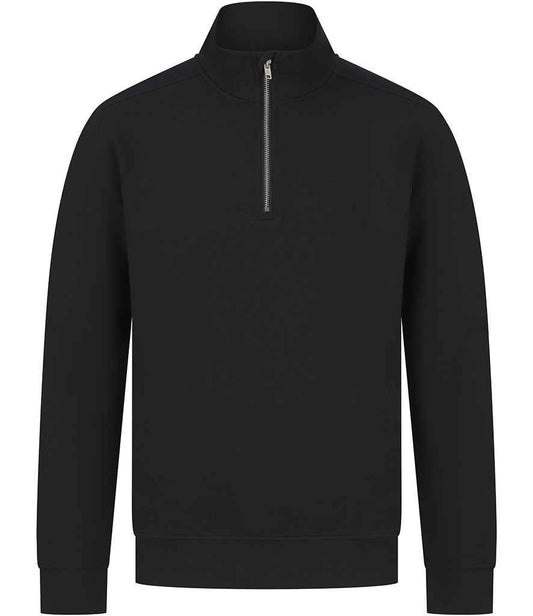 Henbury Crys Chwys Cynaliadwy Unisex 1/4 Zip