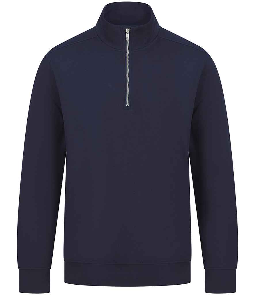 Henbury Unisex Sustainable 1/4 Zip Sweatshirt