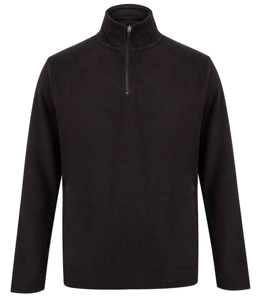 Henbury Zip Neck Micro fleece