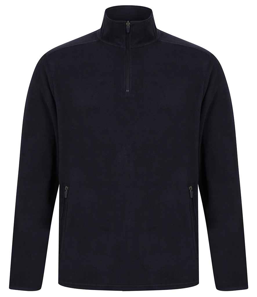 Henbury Zip Neck Micro Fleece