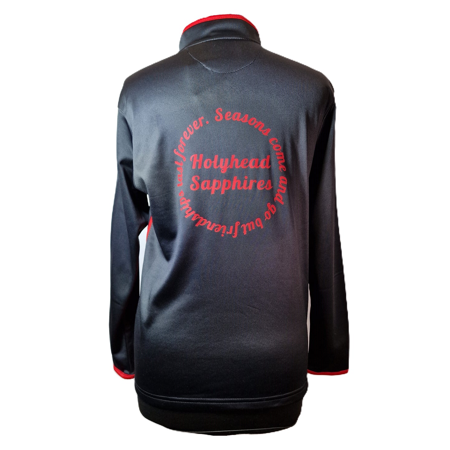 Holyhead Sapphires 3/4 zip top Black & Red