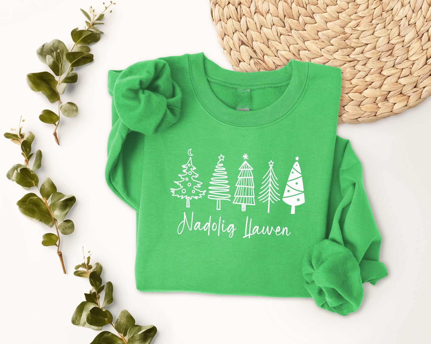 5 Christmas trees sweatshirt