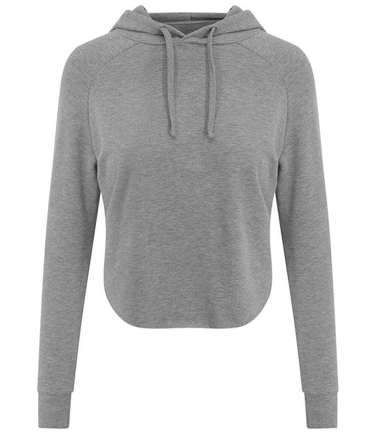 AWDis Ladies Cool Cross Back Cropped Hoodie