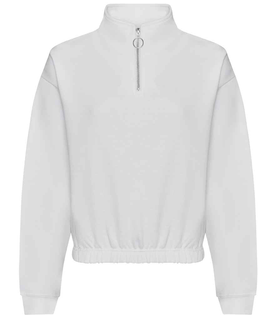 AWDis Ladies Cropped 1/4 Zip Sweatshirt