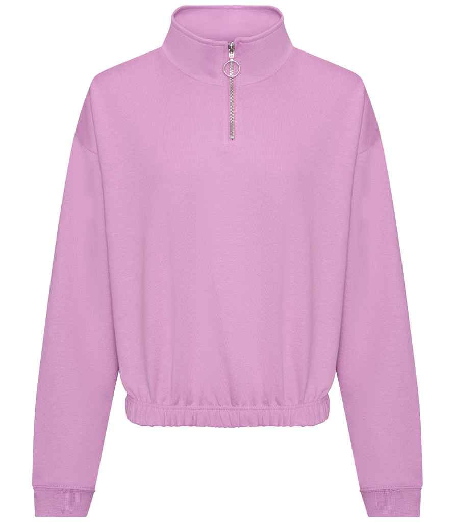 AWDis Ladies Cropped 1/4 Zip Sweatshirt