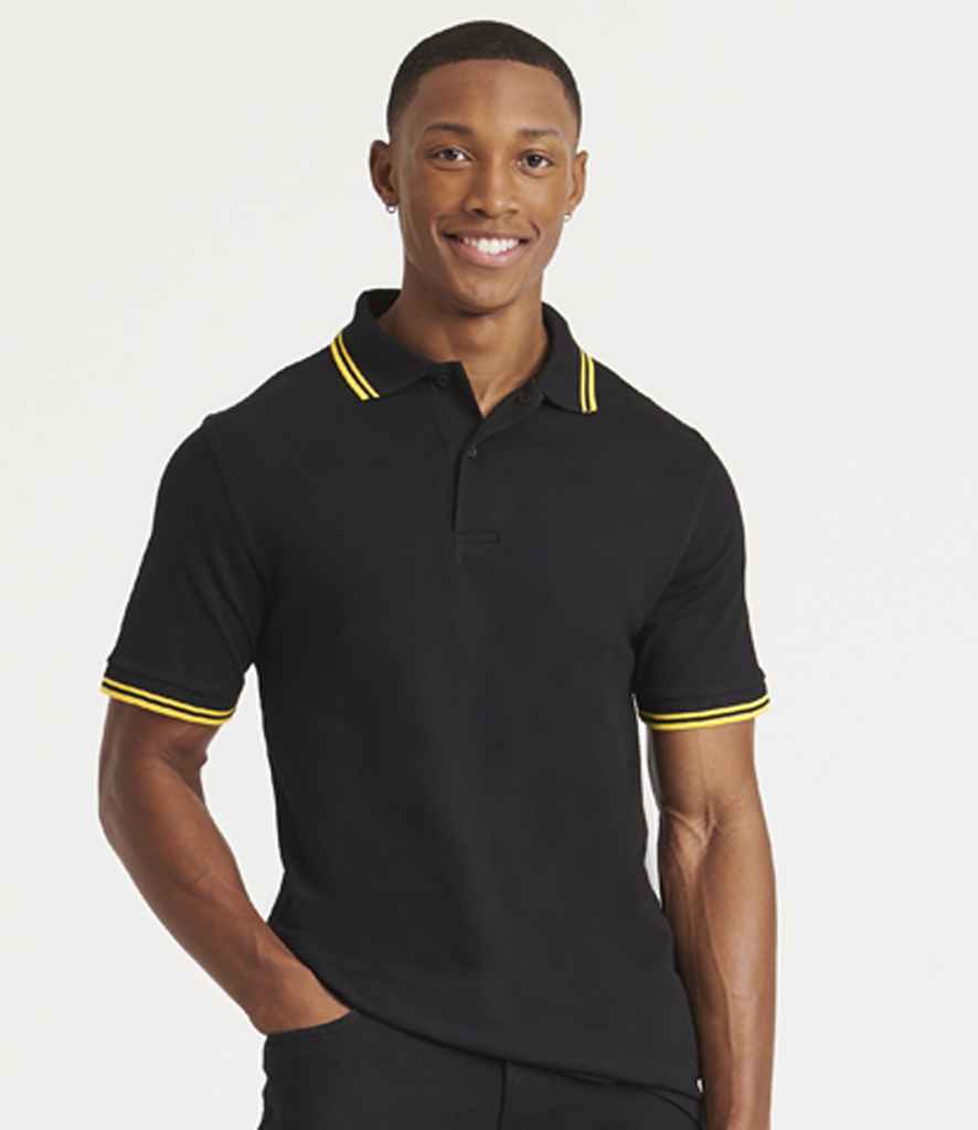 Ysgol Friars Polo Shirt - Black and gold Years 10 & 11