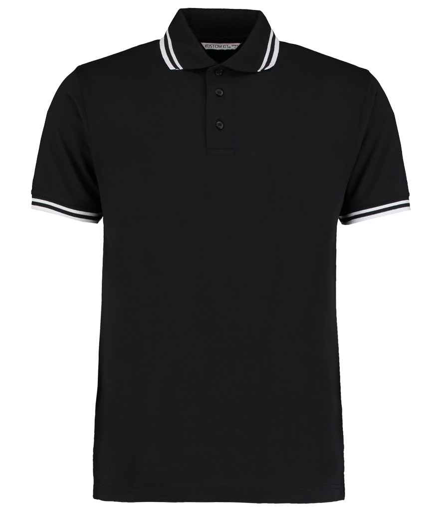 Kustom Kit Contrast Tipped Poly/Cotton Piqué Polo Shirt