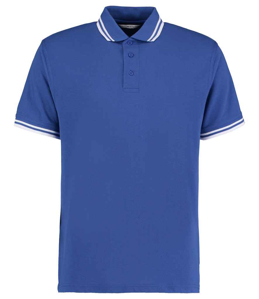 Kustom Kit Contrast Tipped Poly/Cotton Piqué Polo Shirt