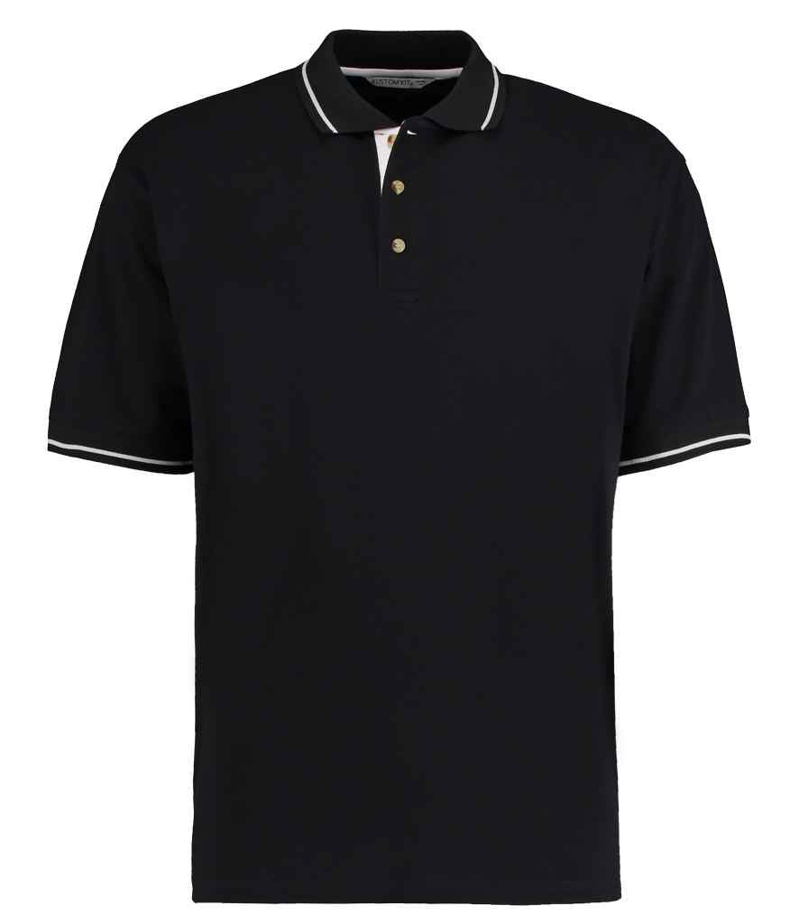 Kustom Kit St Mellion Tipped Cotton Piqué Polo Shirt