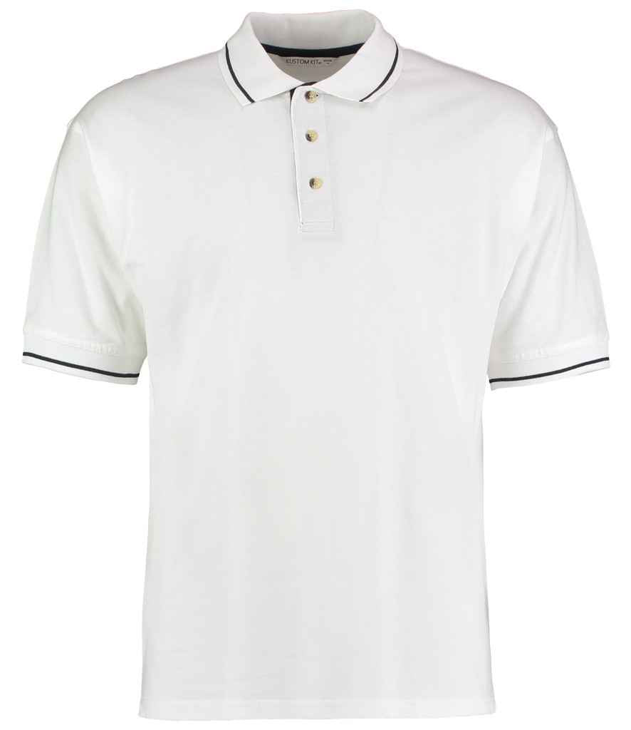 Kustom Kit St Mellion Tipped Cotton Piqué Polo Shirt