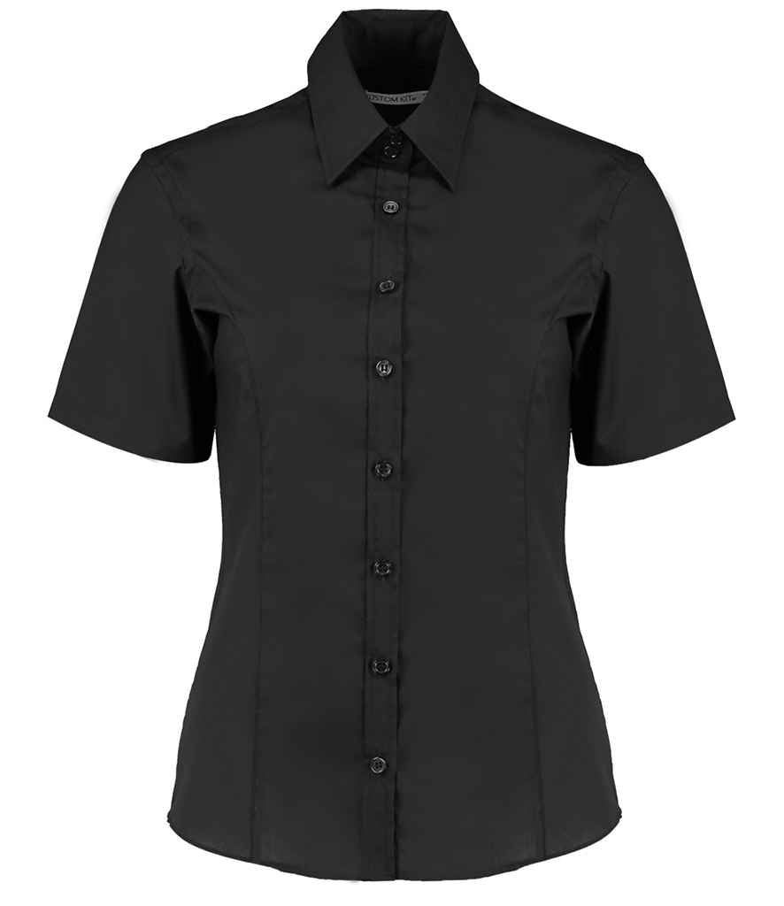 Kustom Kit Ladies Short Sleeve Tailored Business Shirt