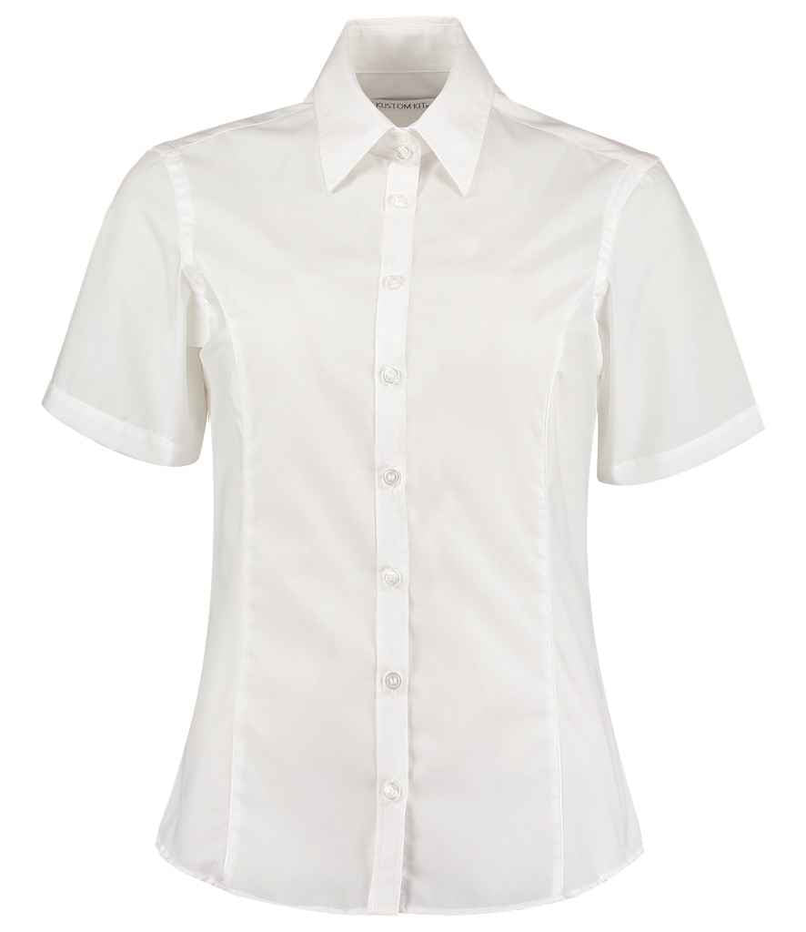 Kustom Kit Ladies Short Sleeve Tailored Business Shirt